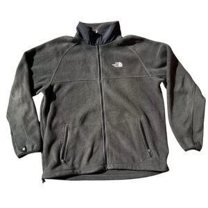 Vintage The North Face Jacket Men's Large Polartec Fleece Full Zip TNF Green